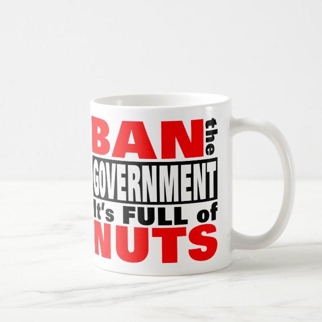Caneca De Café Proibir o GOVERNO (Direita)