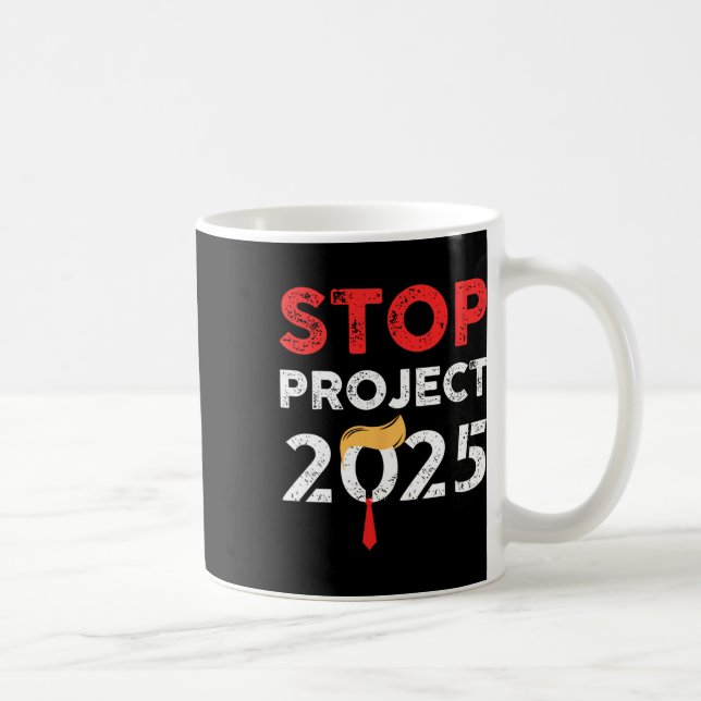 Caneca De Café Projeto 2025 Trump's Anti Trump 2 (Direita)
