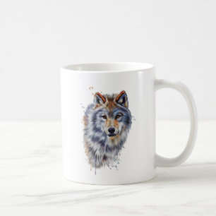 Caneca De Café Projeto da arte do lobo