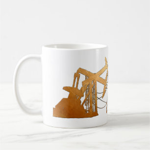 Caneca De Café Projeto de Unidade de Bombeamento de Óleo de Cobre