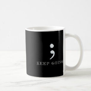 Caneca De Café Projeto Ponto e Vírgula Conscientização sobre Saúd