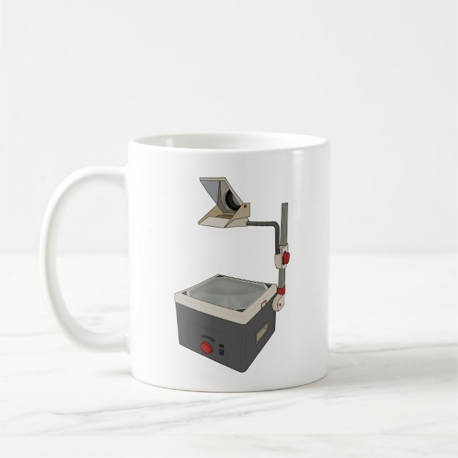 Caneca De Café Projetor Overhead OHP 80s 90s (Esquerda)