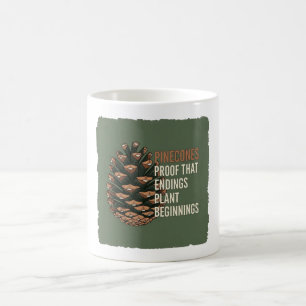 Caneca De Café Promessa Evergreen - design de pinho