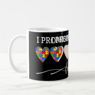 Caneca De Café Prometo Ensinar Autismo Autismo Para LGBT 