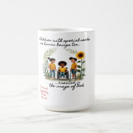 Caneca De Café Promoção de Crianças com Necessidades Especiais de