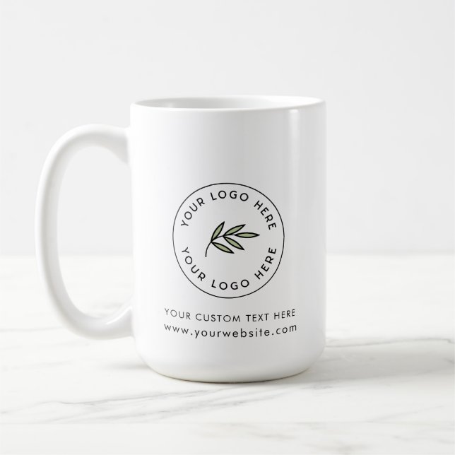 Caneca De Café Promocional comercial para logotipos personalizado (Esquerda)