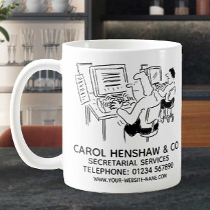 Caneca De Café Promocional de negócios para serviços de secretari