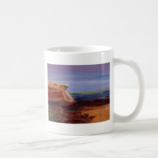 Caneca De Café Promontório em Long Sands Tynemouth Beech (Direita)