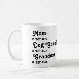 Caneca De Café Promoted From Dog Grandparents To Human Grandma