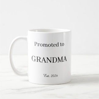 Caneca De Café Promoted To Grandma Mug – New Dad Gift Coffee Cup