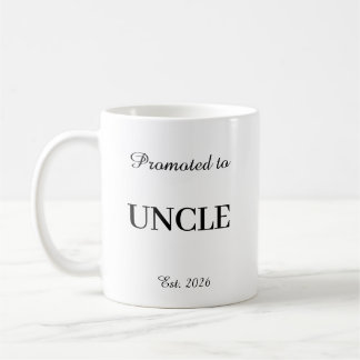 Caneca De Café Promoted To Uncle Mug – New Dad Gift Coffee Cup
