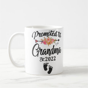 Caneca De Café Promovida À Avó 2022 Pela Primeira Vez Vovó