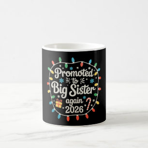 Caneca De Café Promovida a Irmã Mais Velha Novamente Luzes de Nat