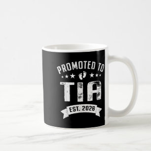 Caneca De Café Promovida a tia est 2026 em breve tia