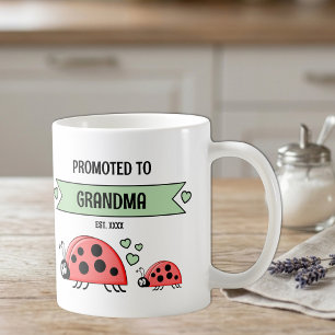 Caneca De Café Promovidas a avós joaninhas verdes