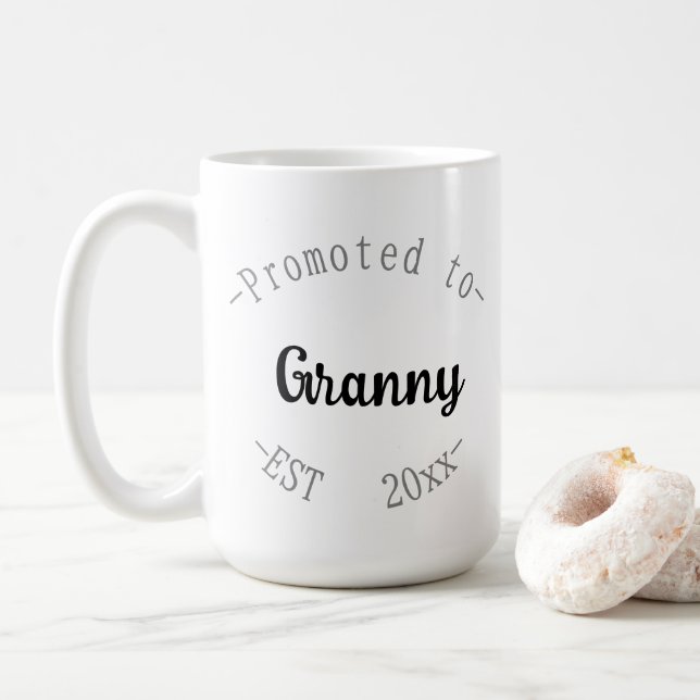 Caneca De Café Promovido à Avó (Com Donut)