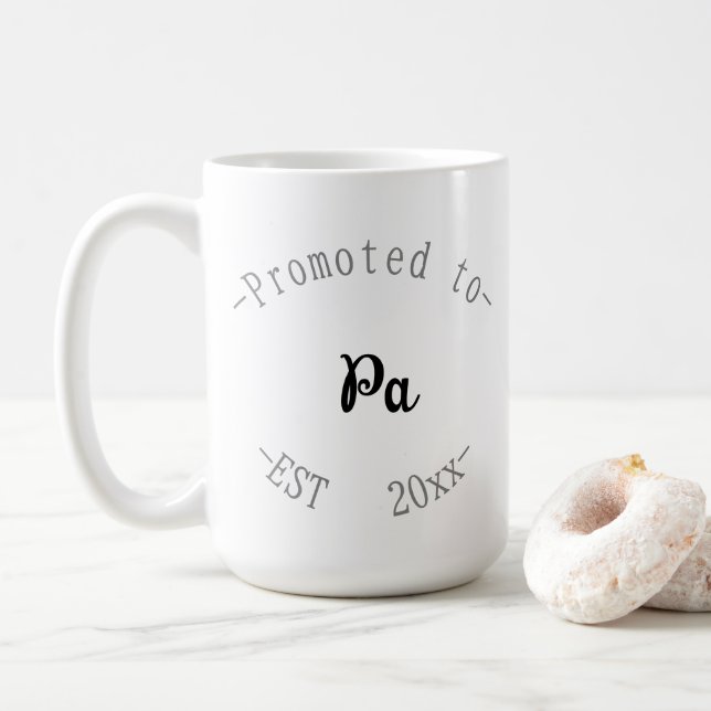 Caneca De Café Promovido a Avô (Com Donut)