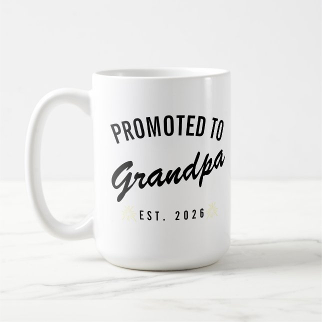 Caneca De Café Promovido a Avô Est. 2026 (Esquerda)