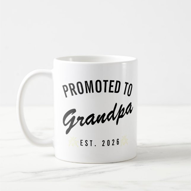 Caneca De Café Promovido a Avô Est. 2026 (Esquerda)