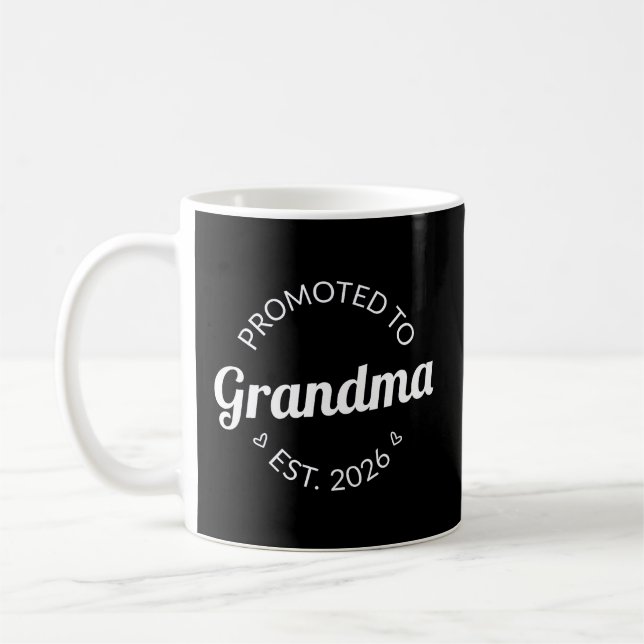 Caneca De Café Promovido À Avó Est. 2026 I (Esquerda)