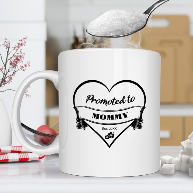 Caneca De Café Promovido a Mamães (Criador carregado)