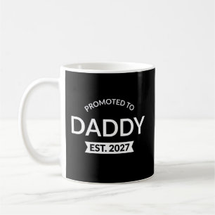 Caneca De Café Promovido a Papai Est 2027 Anúncio de Novo Pai II