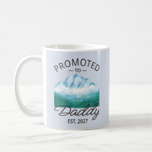 Caneca De Café Promovido a Papai Est 2027 Anúncio de Novo Pai VI