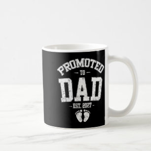 Caneca De Café Promovido a Papai Est 2027 Nova Mamãe Papai Dia do