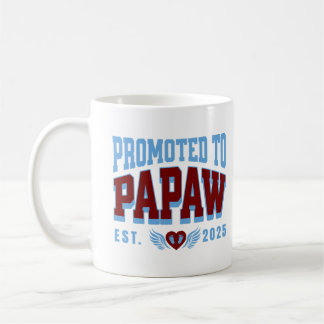 Caneca De Café Promovido A Papaw Est. Anúncio de gravidez 2025