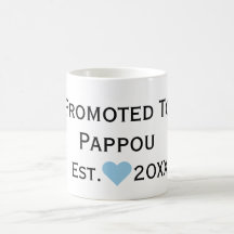 Promovido a Pappou Black & Blue Mug