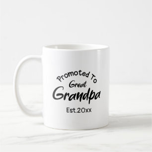 Caneca De Café Promovido a Tataravô Personalizável