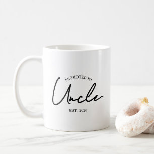 Caneca De Café Promovido a Tio EST Novo Presente de Tio