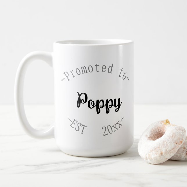 Caneca De Café Promovido a Vovó (Com Donut)