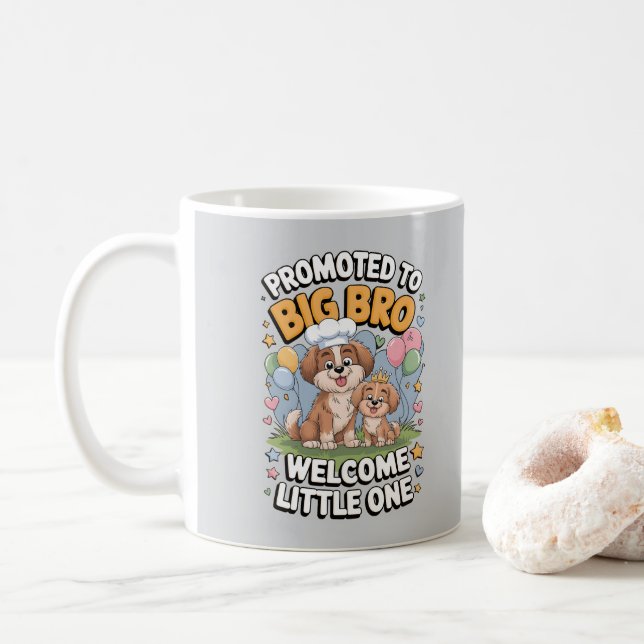 Caneca De Café Promovido ao Big Bro, Big Brother (Com Donut)