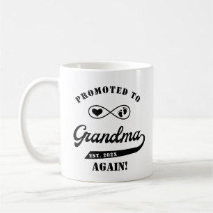 Caneca De Café Promovido ao GrandMa Prregnancy Announement Mug