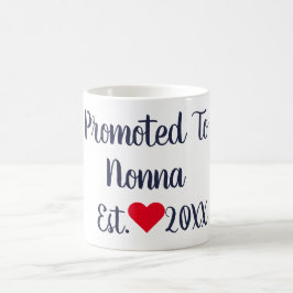 Caneca De Café Promovido Ao Marinho De Nonna E Ao Mug Vermelho