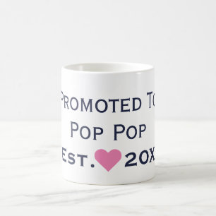 Caneca De Café Promovido ao Marinho Pop e ao Pop Rosa