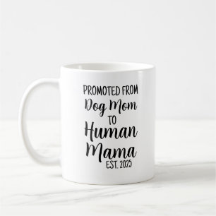 Caneca De Café Promovido Da Mãe De Cachorro À Mama Humana No Pês