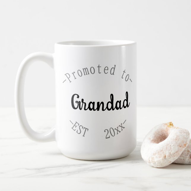 Caneca De Café Promovido para Avô (Com Donut)