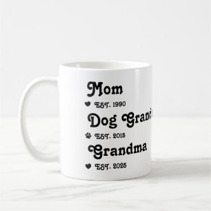 Caneca De Café Promovidos De Avós De Cachorro Para Avó Humana