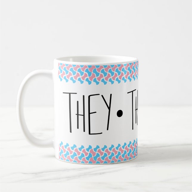 Caneca De Café Pronomes Eles/Deles/Dela (Esquerda)