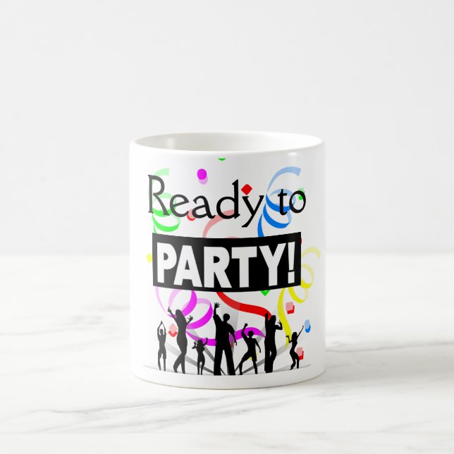 Caneca de Café Pronto Para a Festa (Centro)