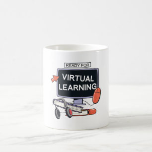 Caneca De Café Pronto para aprendizagem virtual