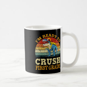 Caneca De Café Pronto Para Esmagar Dinossauro De Segundo Primeiro