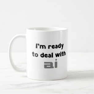 Caneca De Café pronto para lidar com a ai