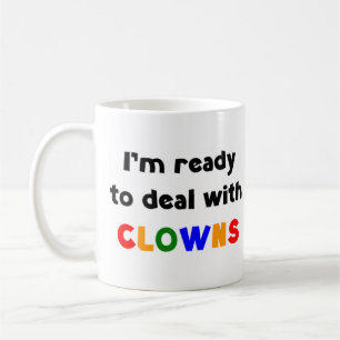 Caneca De Café pronto para lidar com palhaços