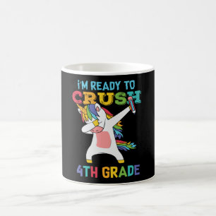 Caneca De Café Prontos - Esmagar o Unicórnio do 4º ano