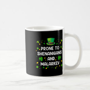 Caneca De Café Propenso a Travessuras e Bobagens Divertido St Pat