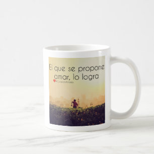 Caneca De Café Propone amar, logra do SE do que do EL do lo