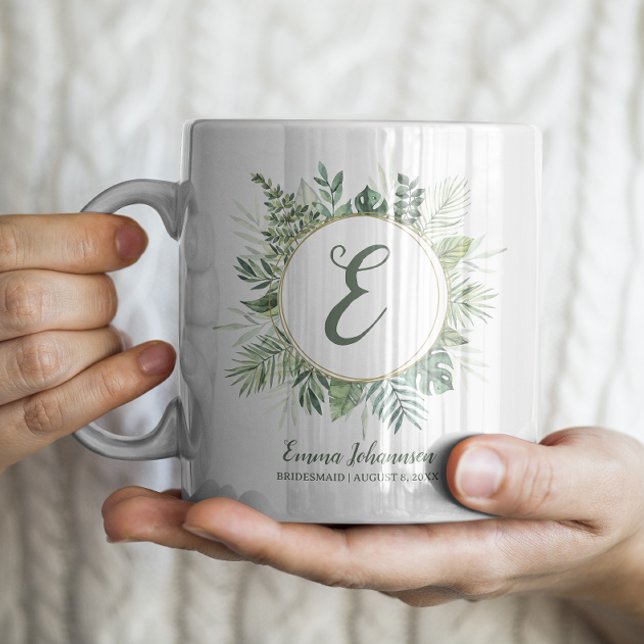 Caneca De Café Proposta Personalizada de Damas de Honra para a No (Criador carregado)
